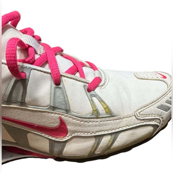 Nike Shox Turbo 3.2 White Cherry Pink Women Shoes Sz 8.5 455611-160 Leather Vtg - Picture 8 of 13